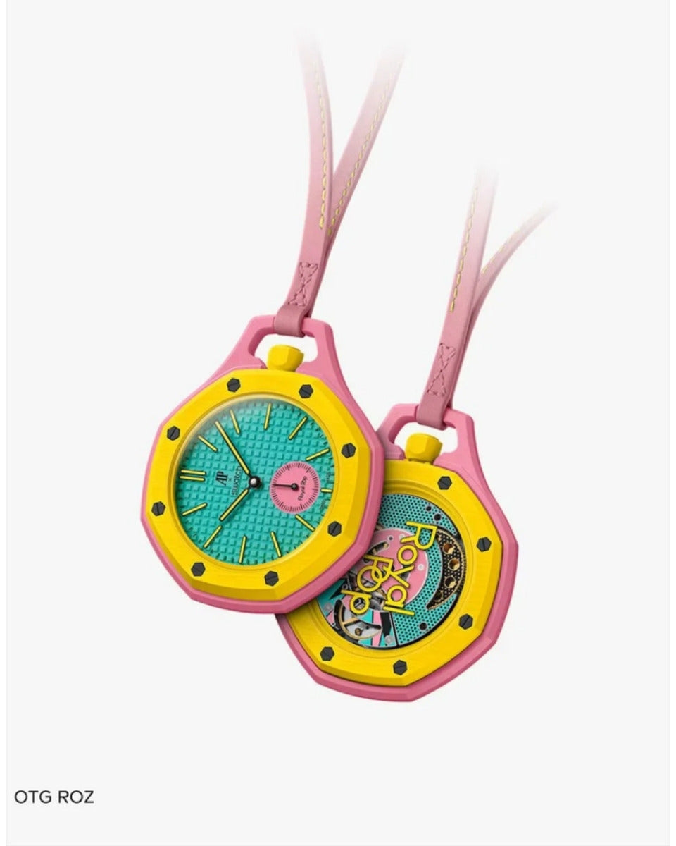 Swatch x Audemars Piguet Royal Pop OTG Roz pocket watch