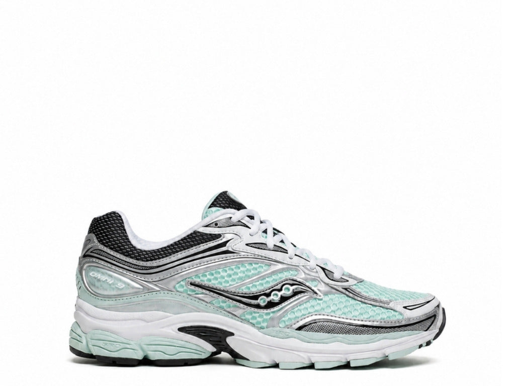 Saucony ProGrid Omni 9 – Teal / Metallic Silver
