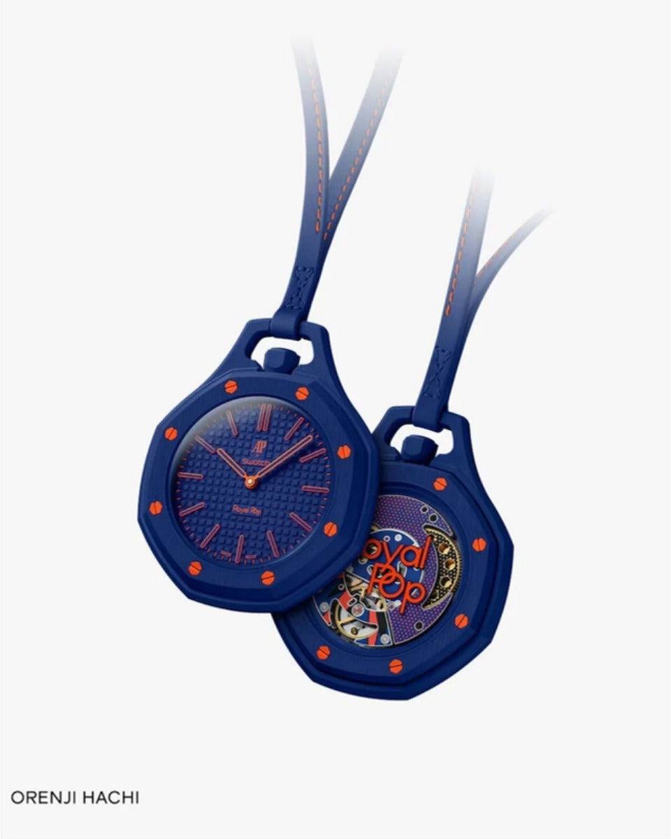 Swatch x Audemars Piguet Royal Pop Orenji Hachi pocket watch