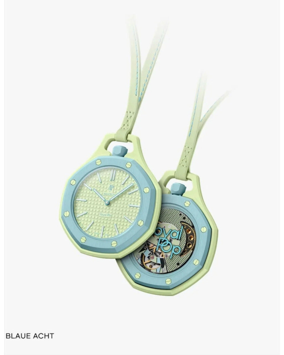 Swatch x Audemars Piguet Royal Pop Blaue Acht pocket watch
