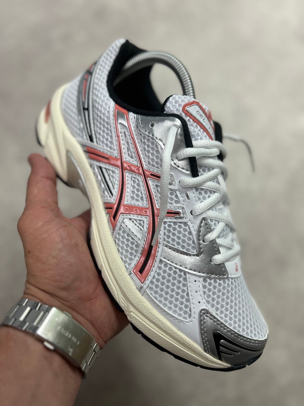 ASICS GEL-1130 White/ Desert Red