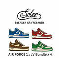 SNEAKER AIR FRESHENER  LV x AIR FORCE 1 Bundle x 4