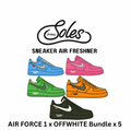 SNEAKER AIR FRESHENER  OFF WHITE  x AF1 Bundle x 5