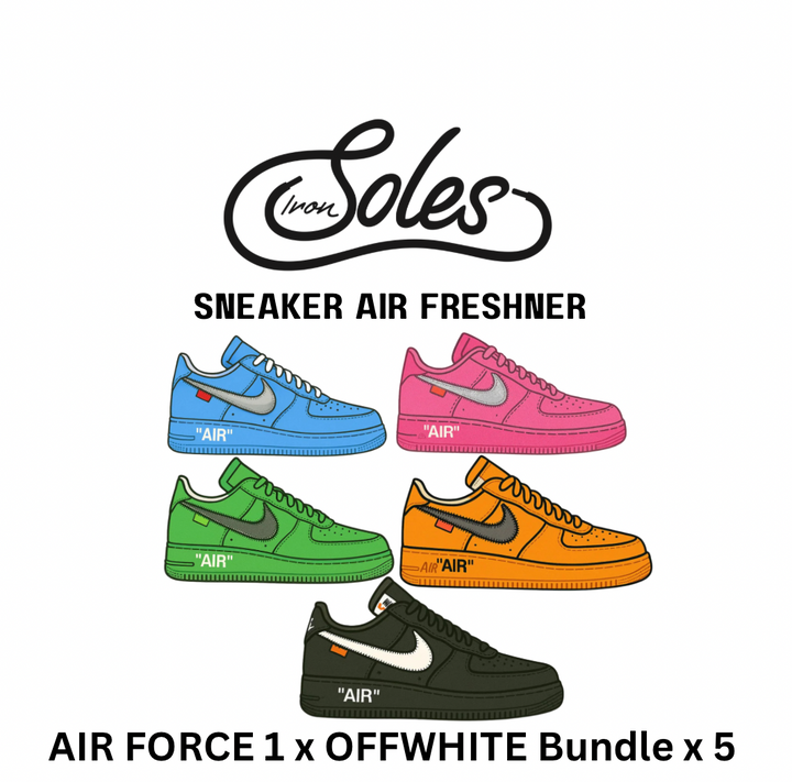 Sneaker Air Freshener – Off-White x Air Force 1 Bundle (x5)