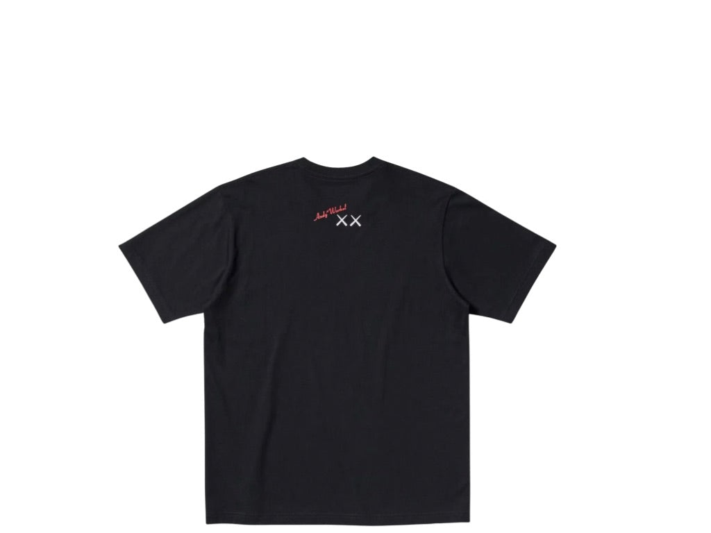 KAWS x WARHOL UNIQLO UT GRAPHIC T-SHIRT - BLACK