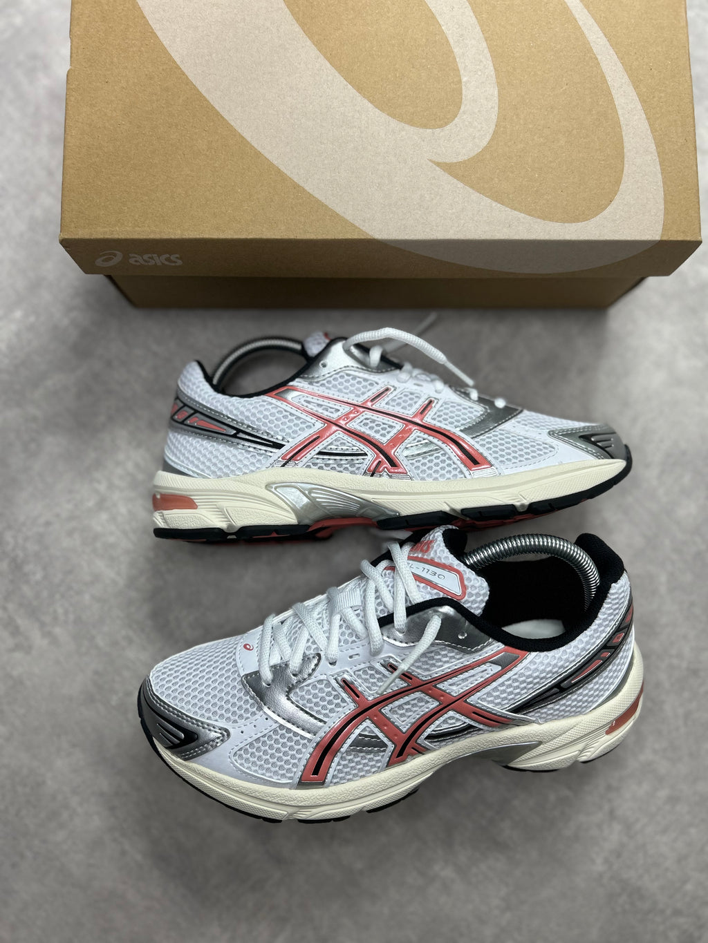 ASICS GEL-1130 White/ Desert Red
