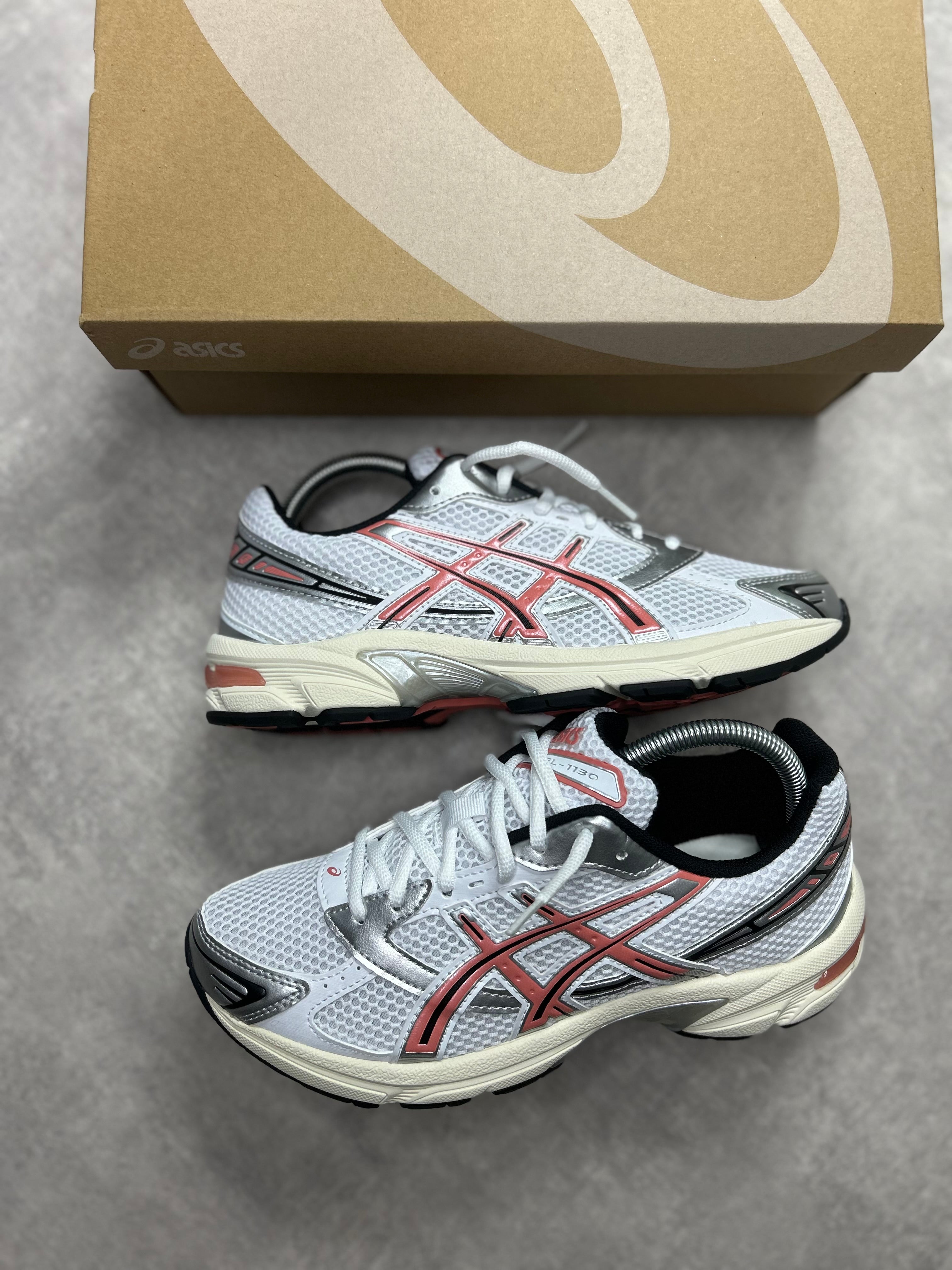 ASICS GEL-1130 White/ Desert Red