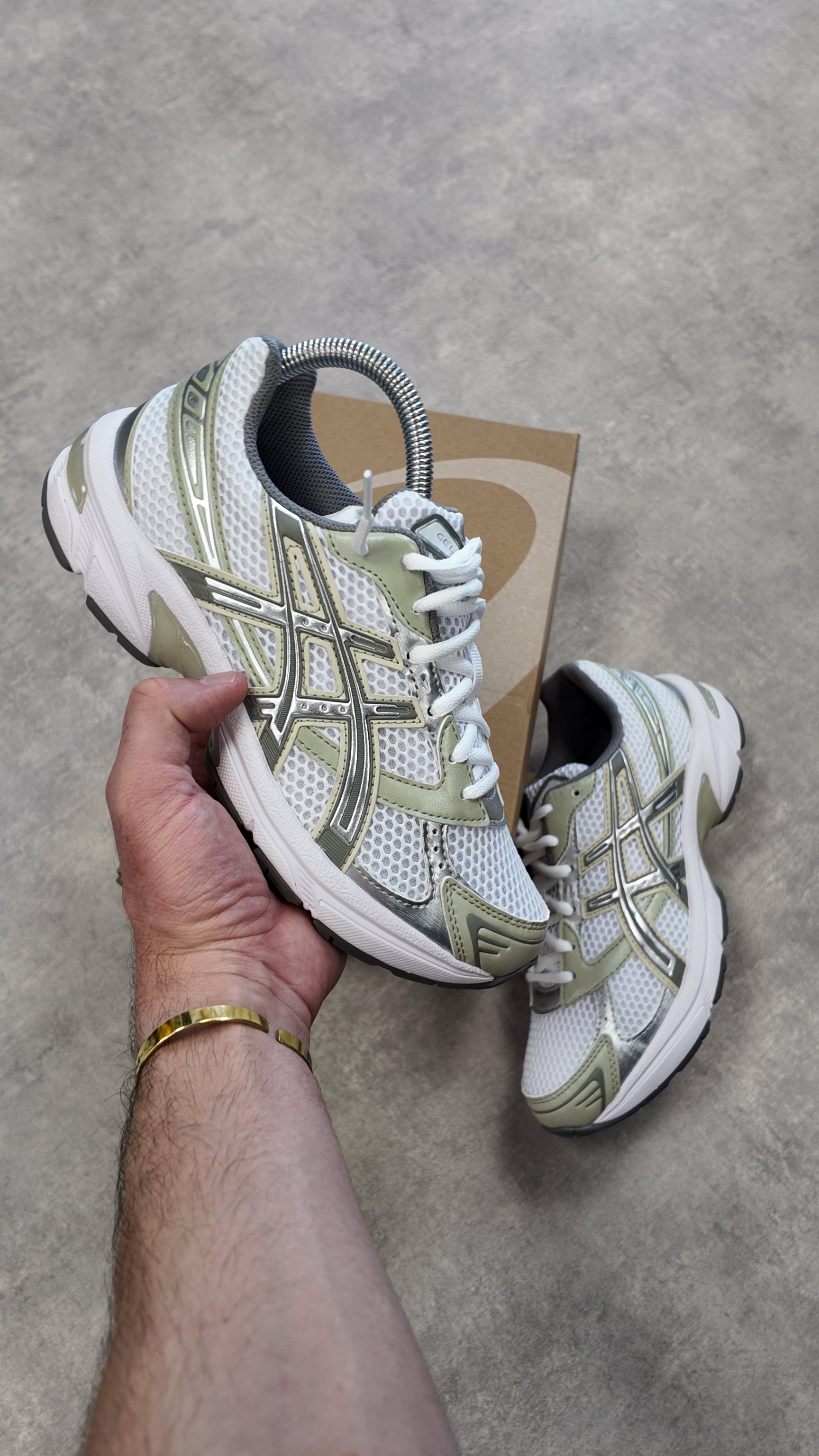 ASICS GEL-1130  WHITE/LEAF GREEN