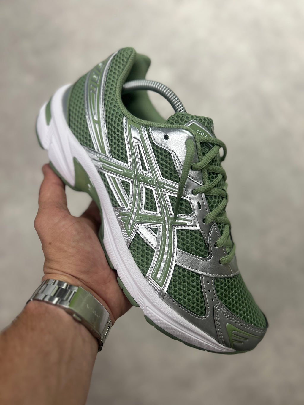 Asics Gel 1130 swamp green/pure silver