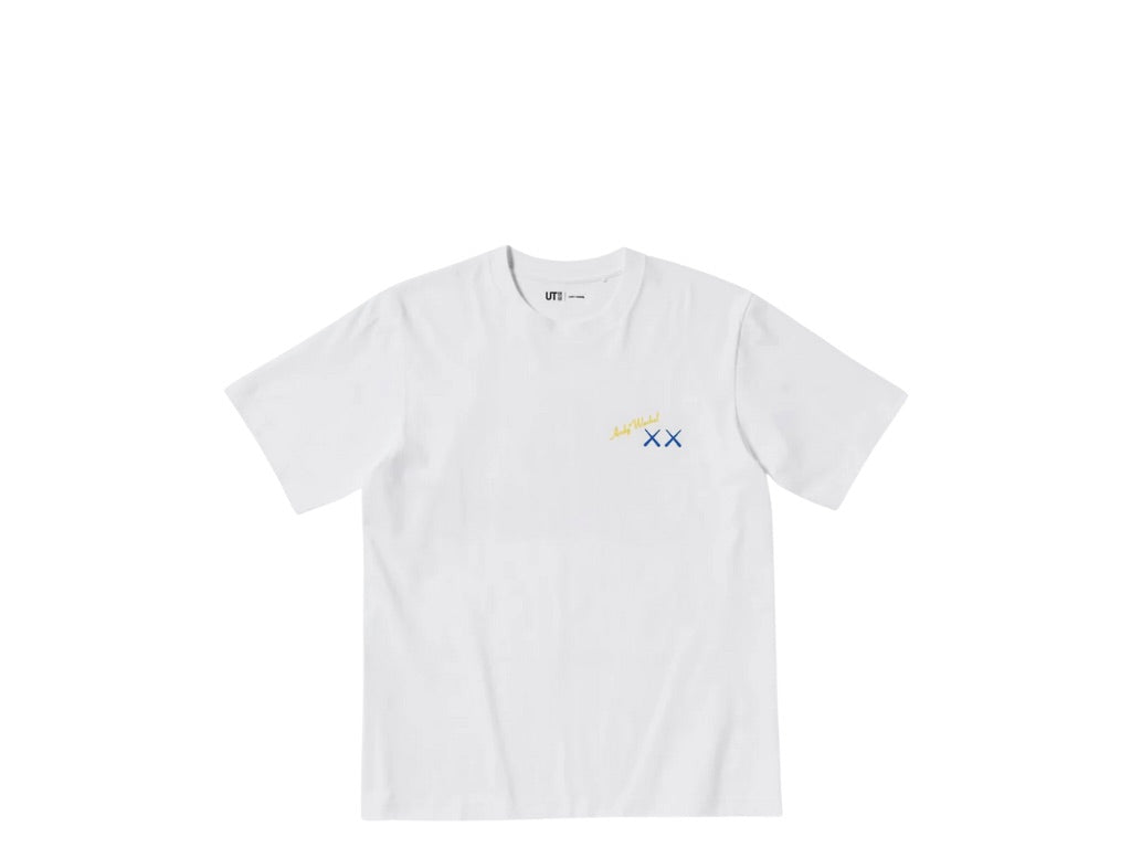 KAWS x WARHOL UNIQLO UT GRAPHIC T-SHIRT - White/Blue