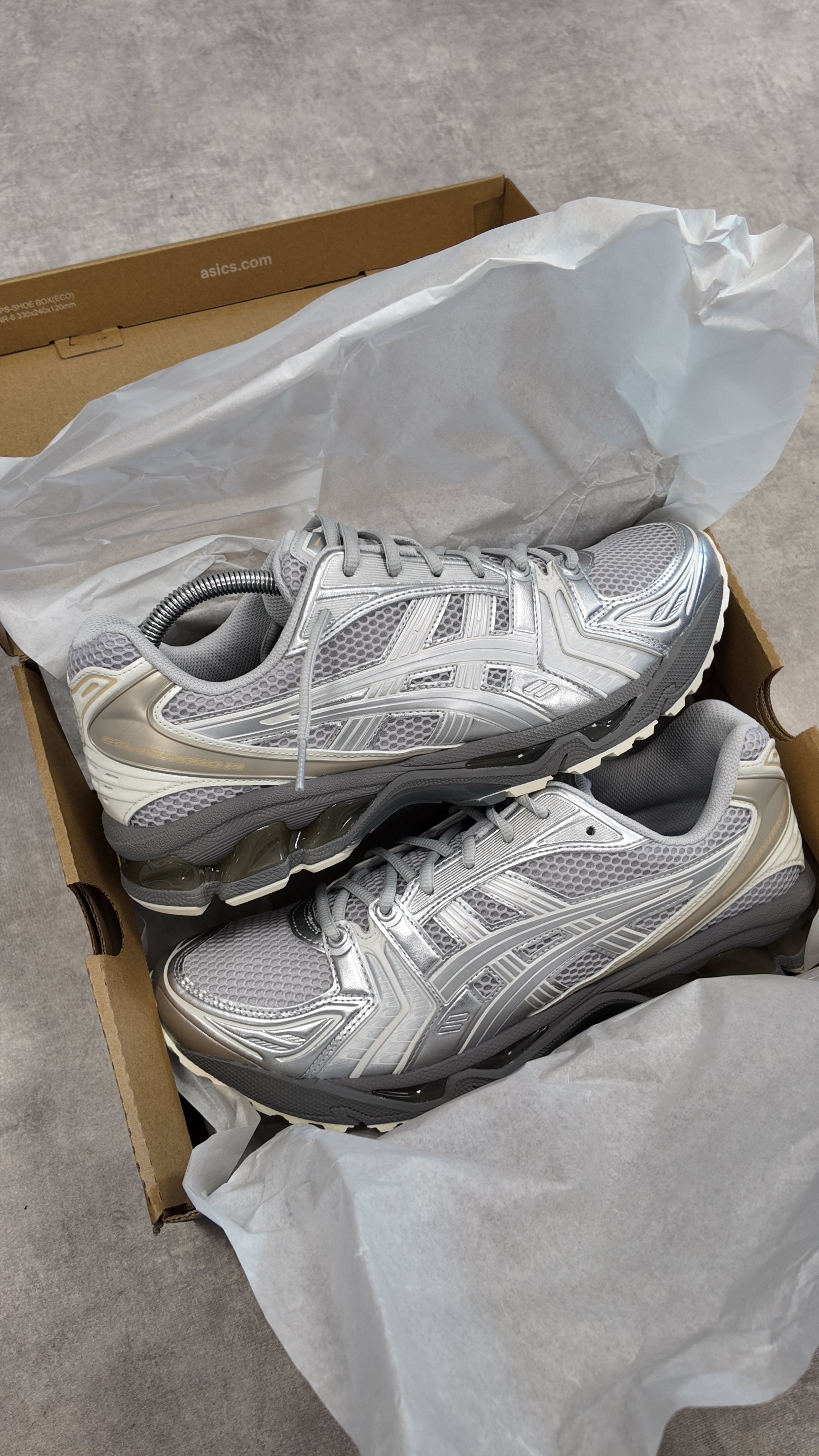 ASICS GEL-KAYANO 14 CONCRETE/PURE SILVER
