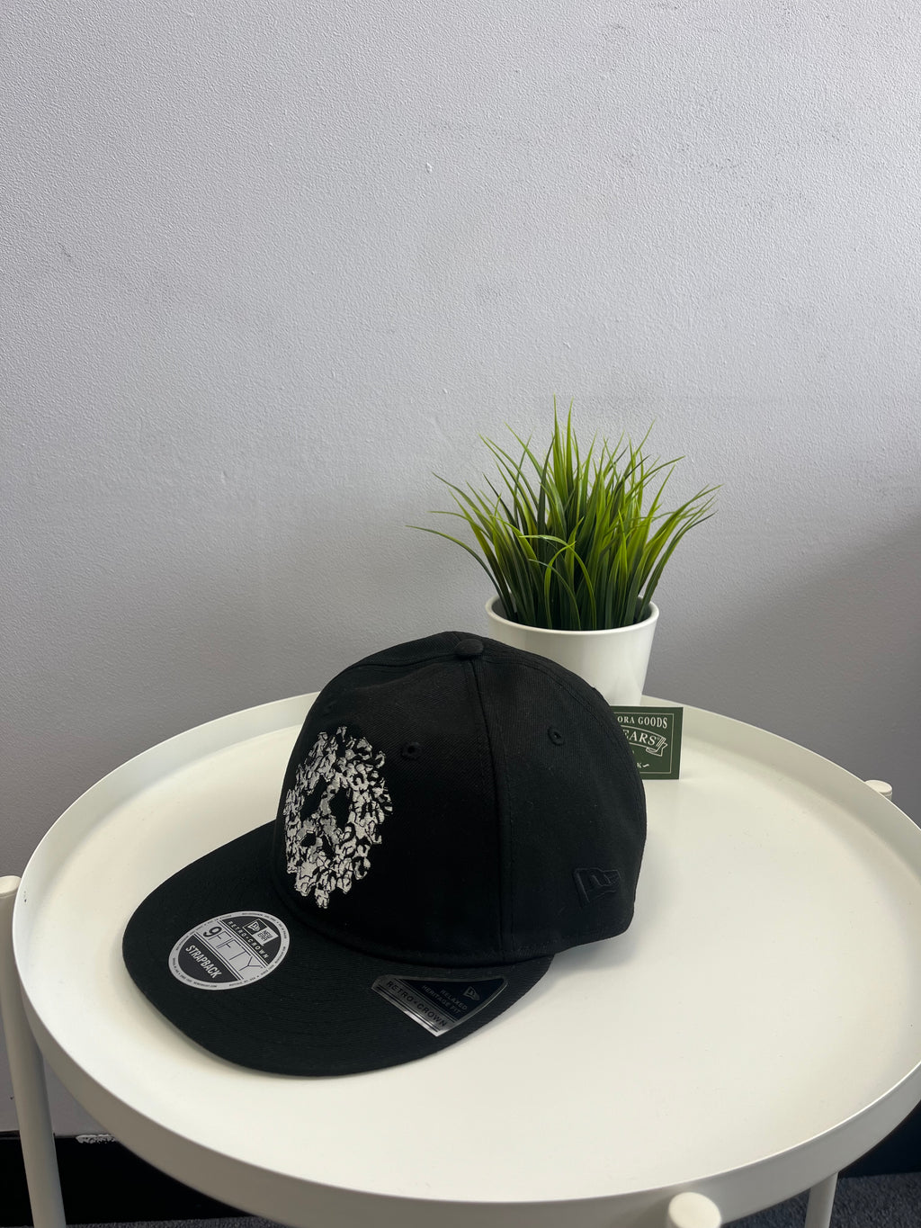 Denim Tears peace Wreath SnapBack Cap Black