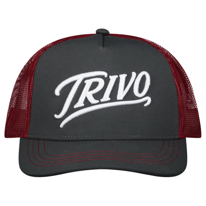 Trivo Signature Trucker Cap Burgundy Grey