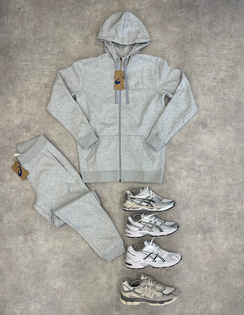 ASICS SPORT FULL ZIP HOODIE- GREY