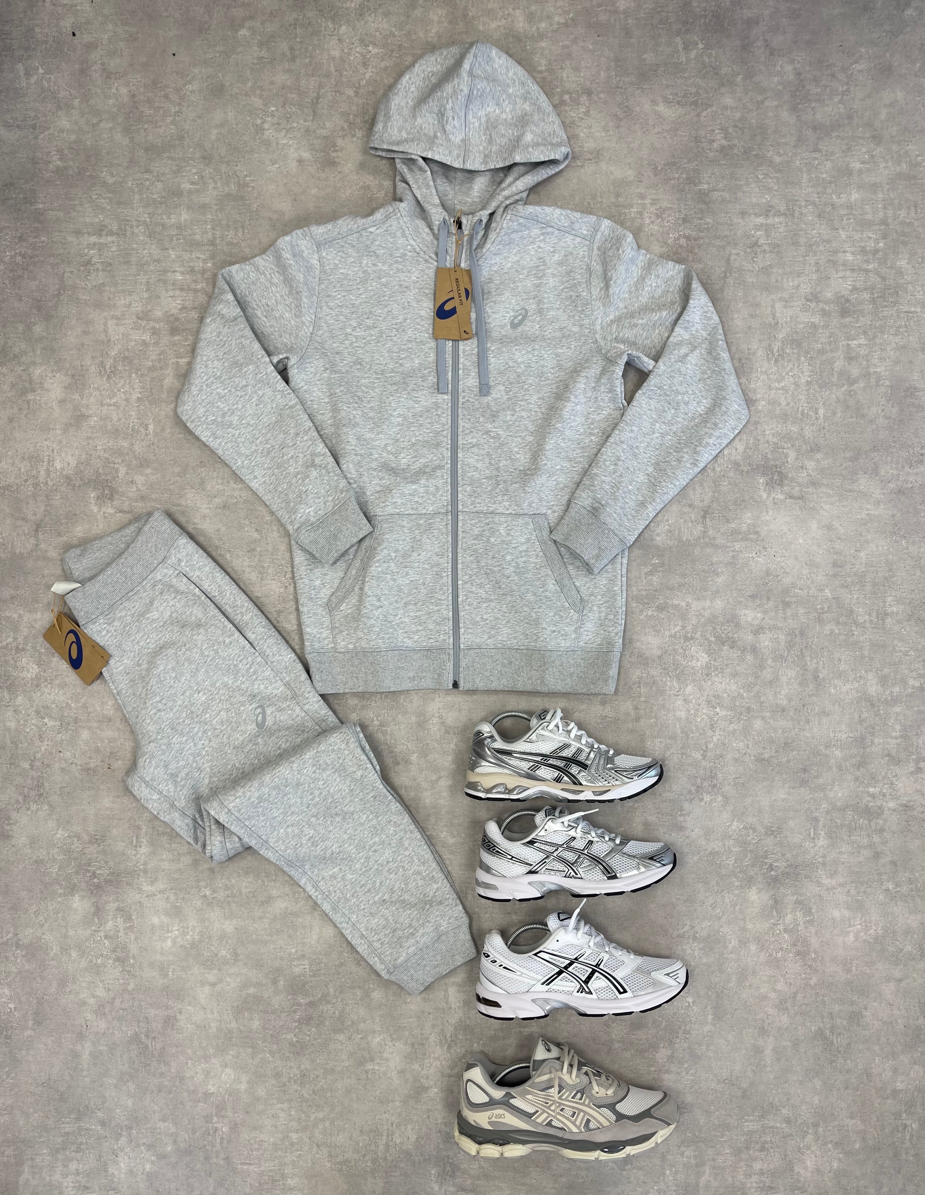 ASICS SPORT FULL ZIP HOODIE- GREY