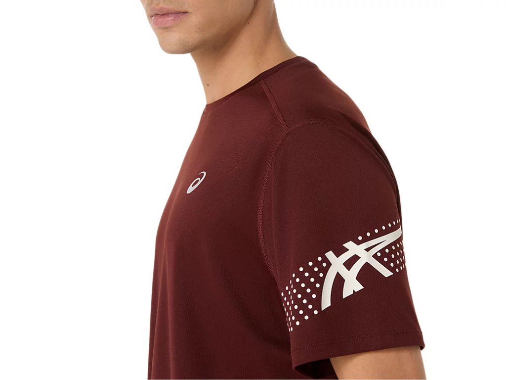 ASICS ACTIVE WEAR ICON T-SHIRT - MAROON