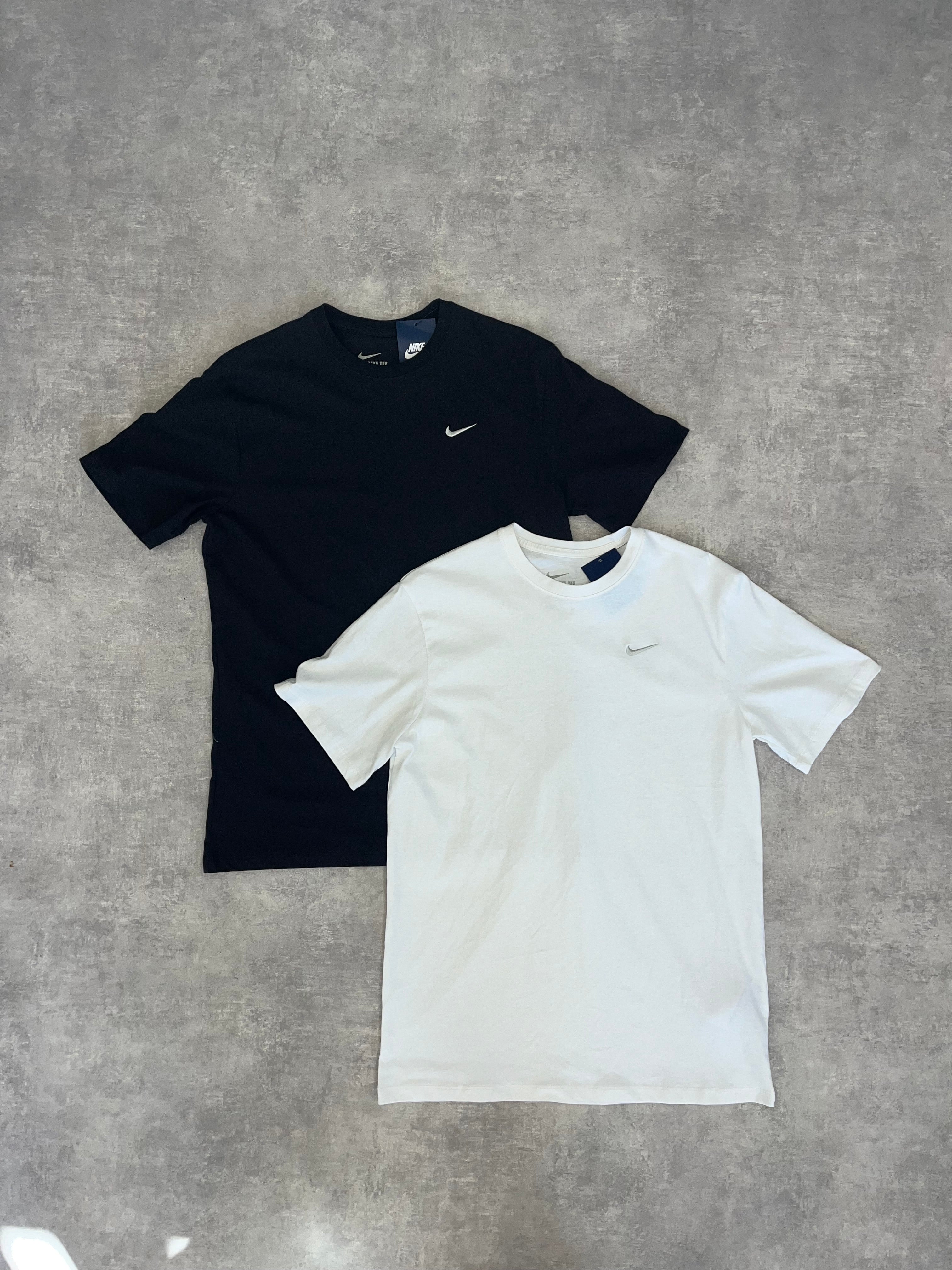 Nike Basic Logo T-shirt Bundle x2 - White/Black