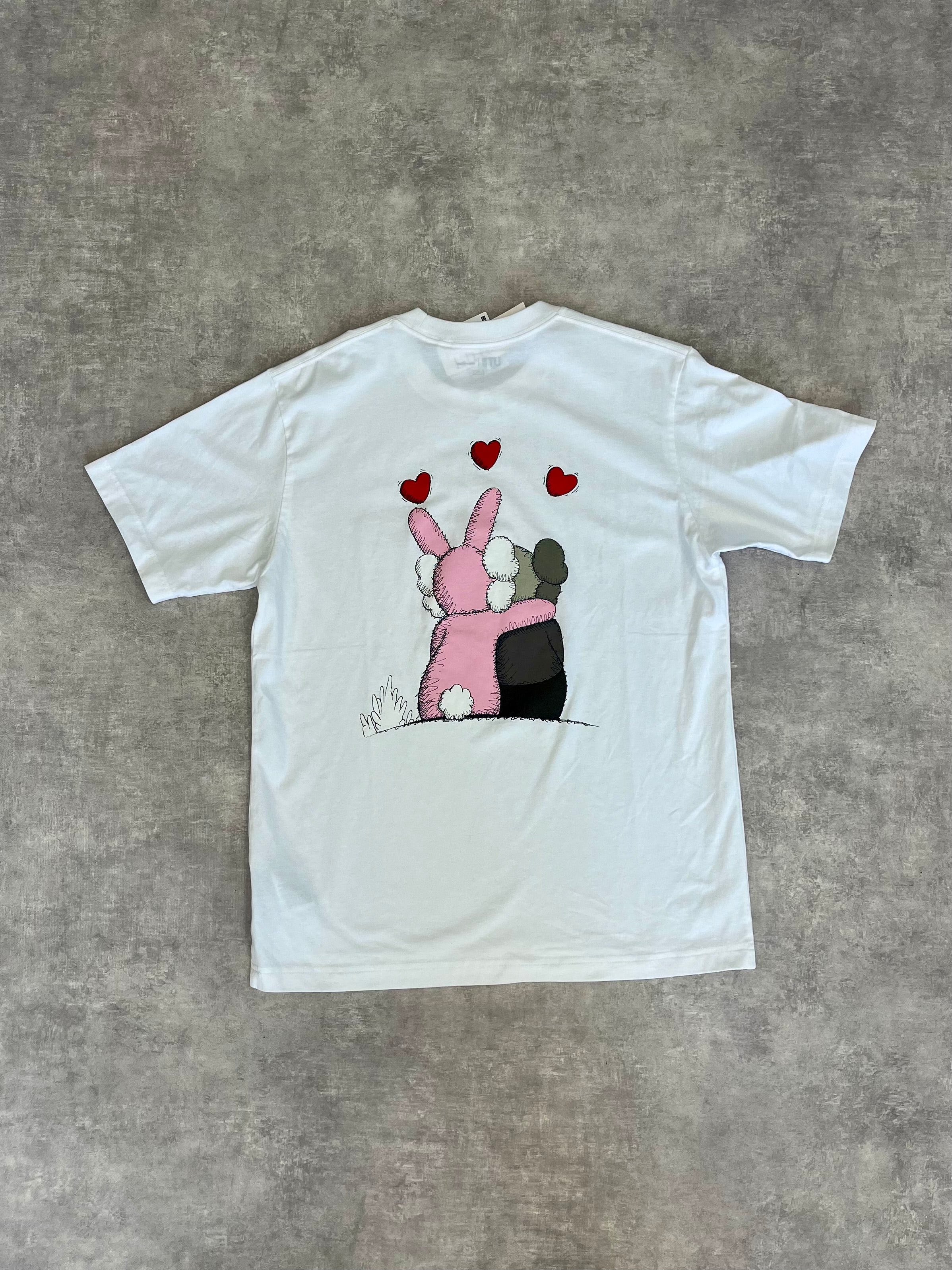 KAWS x WARHOL UNIQLO UT GRAPHIC T-SHIRT - White Red/Pink