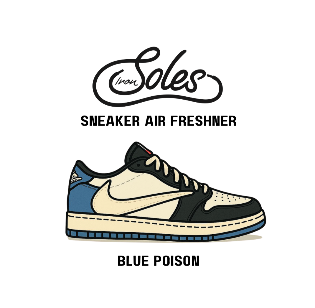 SNEAKER AIR FRESHENER BLUE POISON