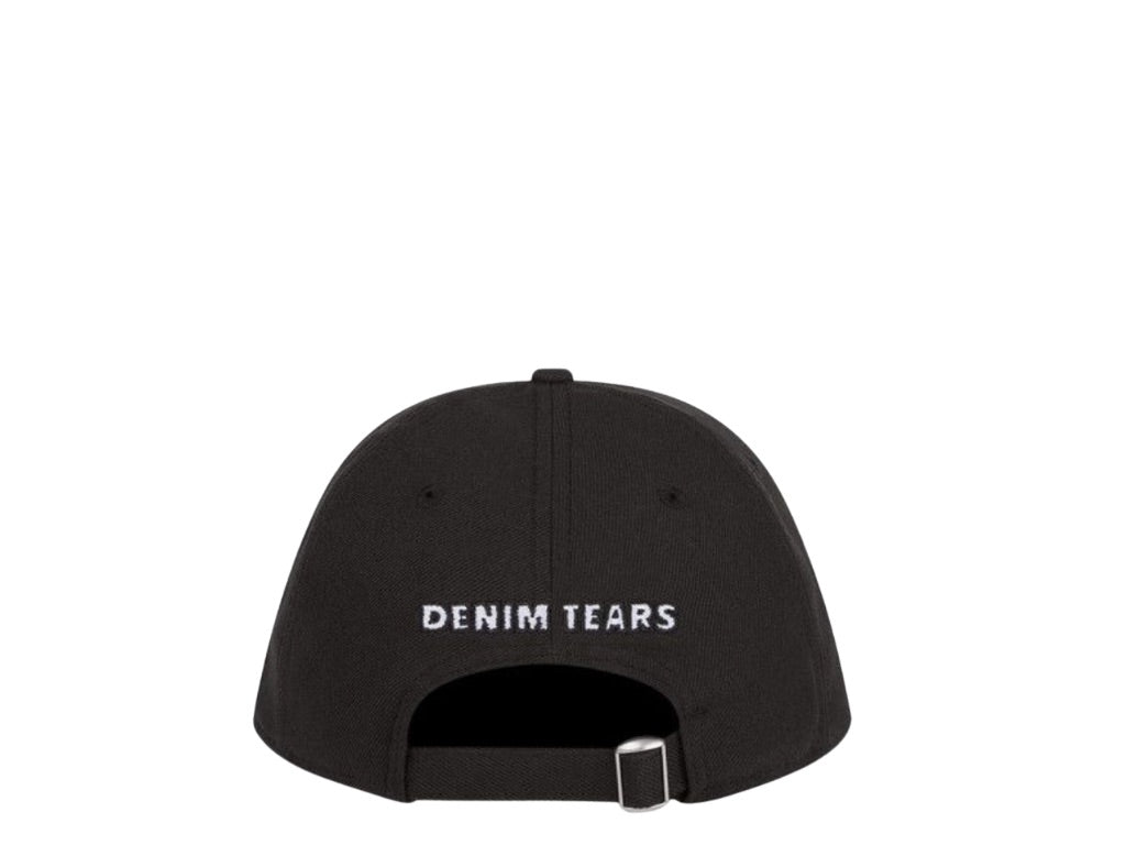 Denim Tears peace Wreath SnapBack Cap Black