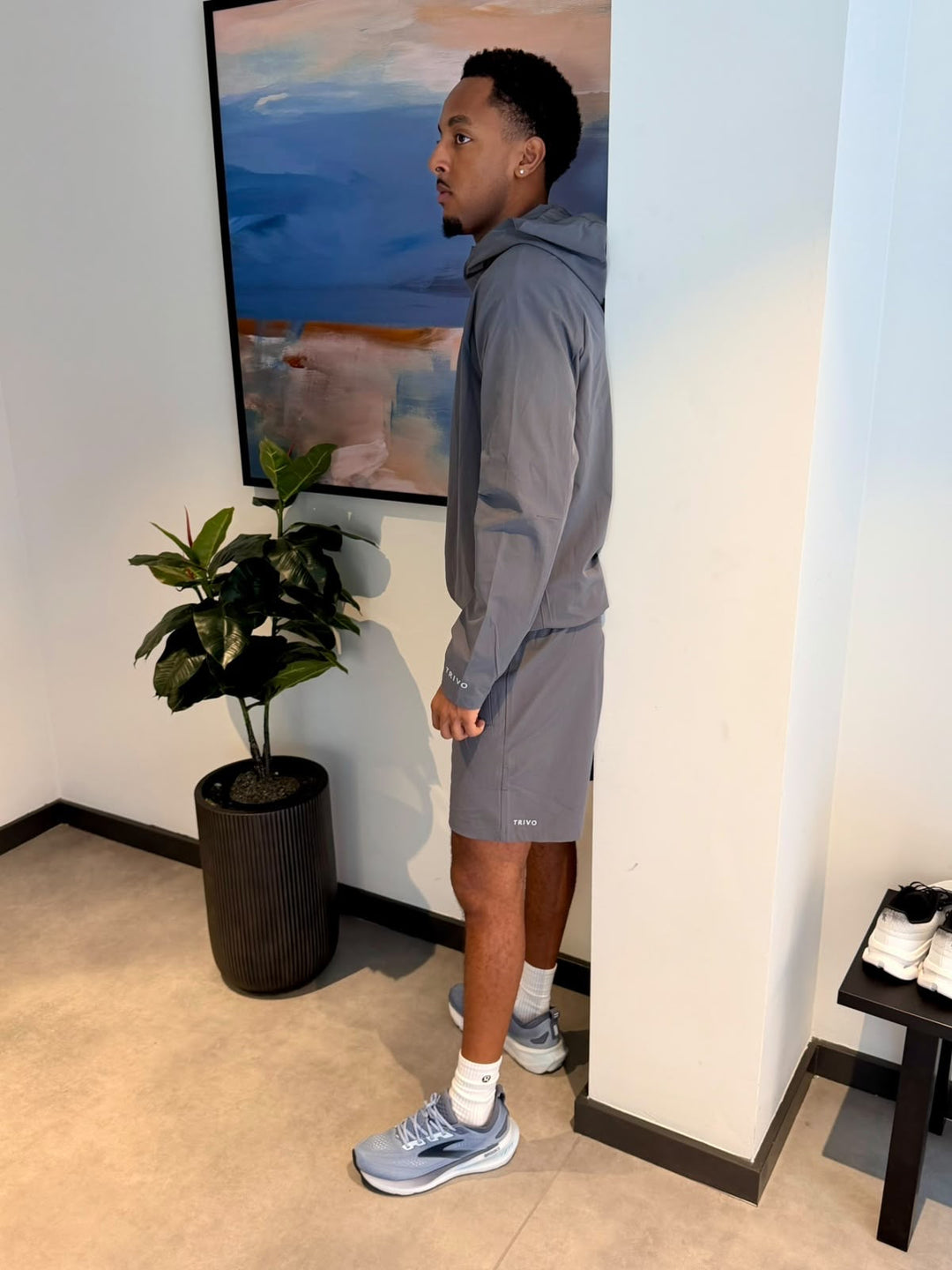 Trivo Everyday Shorts Slate Grey