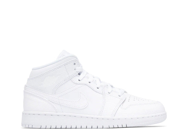 Air Jordan 1 Mid Triple White GS