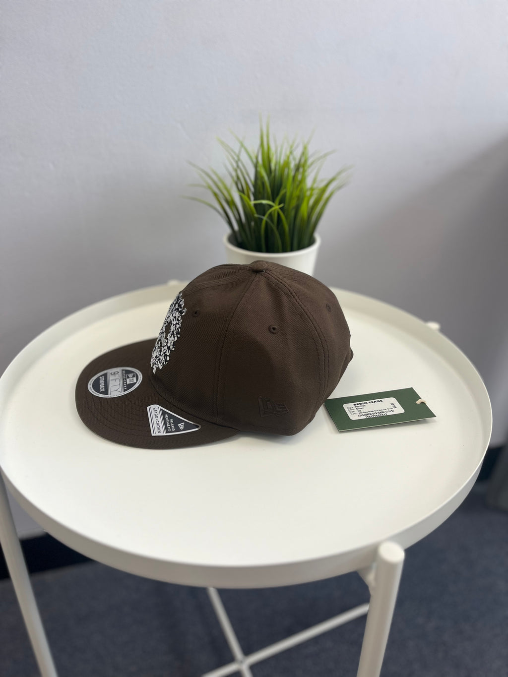 Denim Tears peace Wreath SnapBack Cap Brown