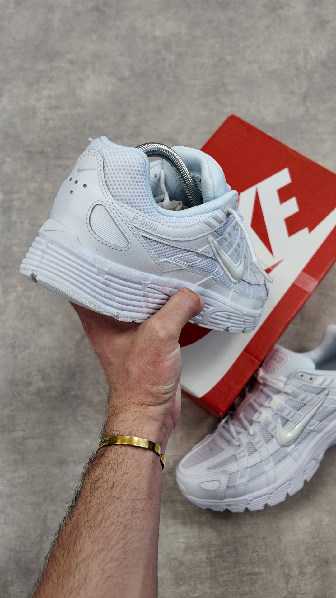 NIKE P-6000 TRIPLE WHITE