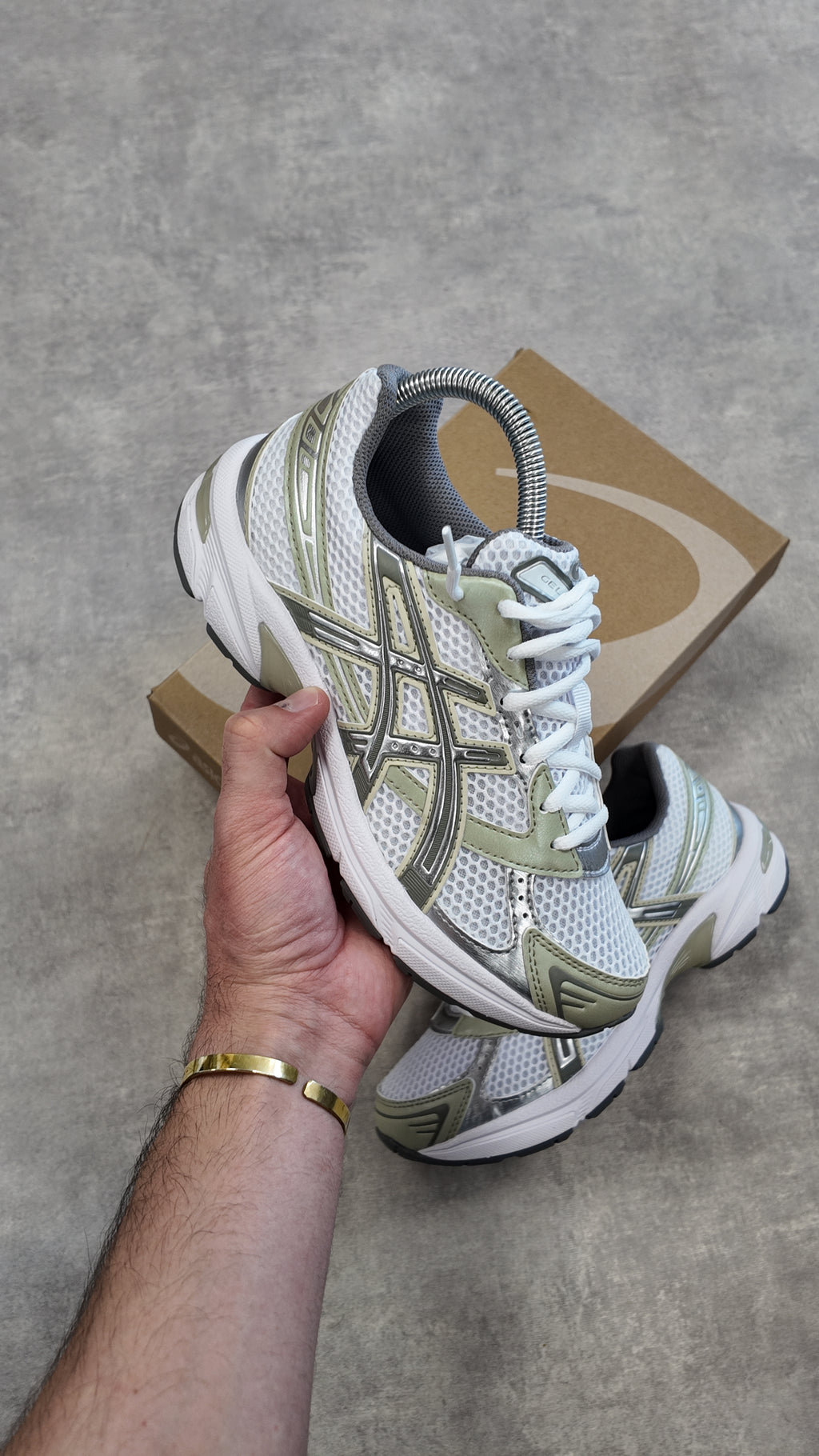 ASICS GEL-1130  WHITE/LEAF GREEN