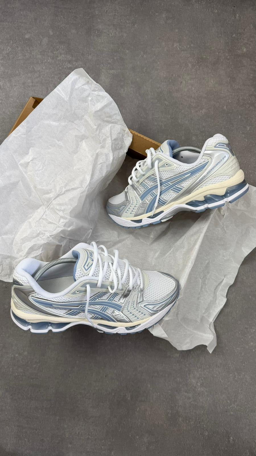 ASICS GEL-KAYANO 14 WHITE/LIGHT NAVY