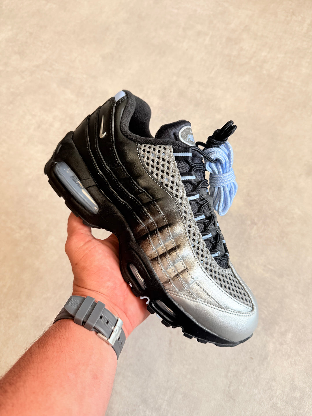 Palace x Nike Air Max 95 Big Bubble – Metallic Silver