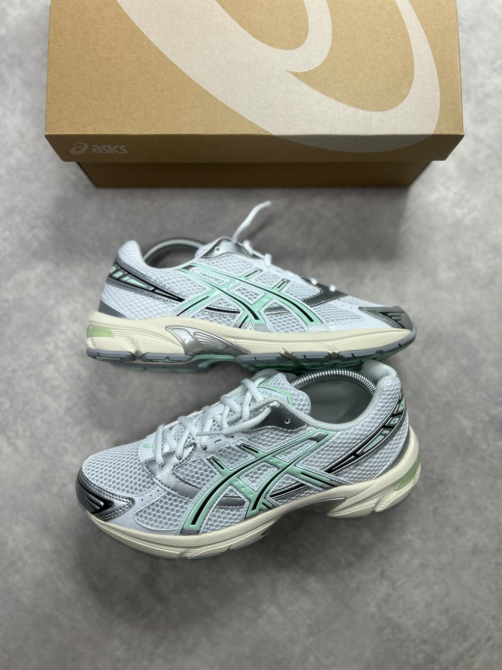 Asics Gel-1130 silver mint white