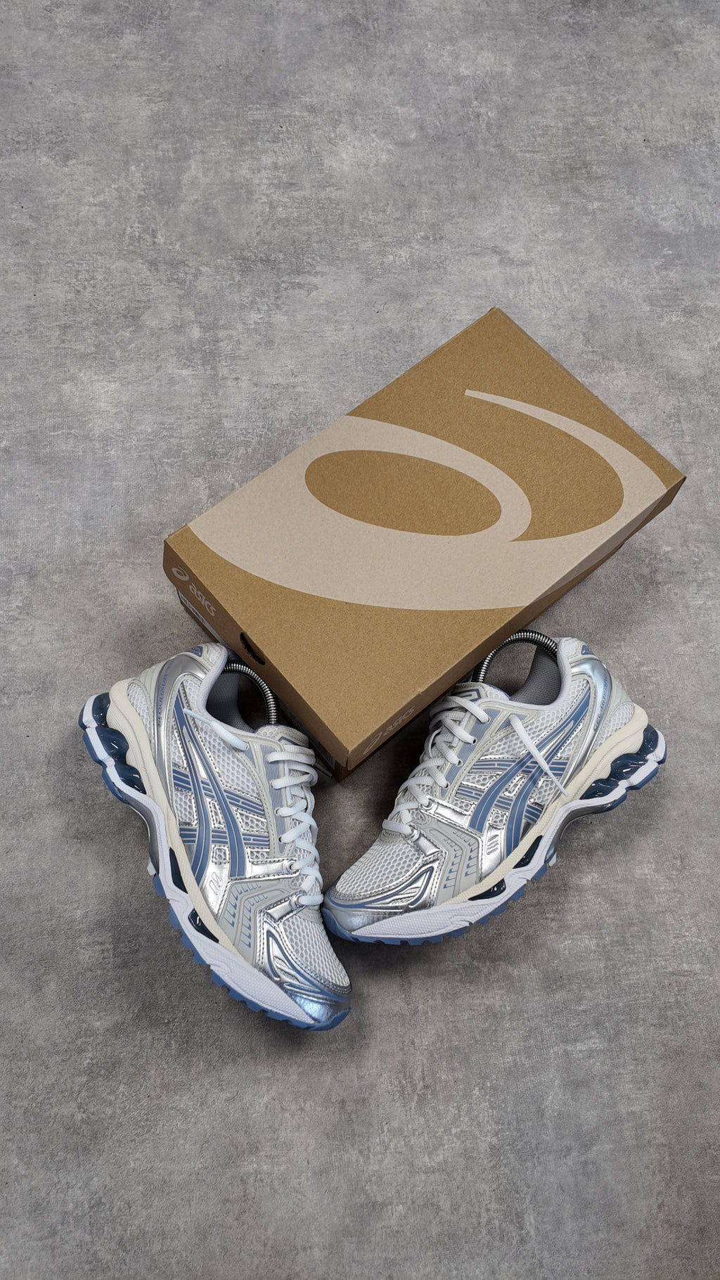 ASICS GEL-KAYANO 14 WHITE/LIGHT NAVY