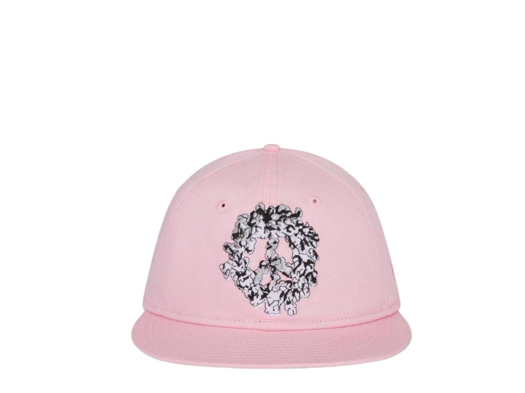 Denim Tears peace Wreath SnapBack Cap  Pink