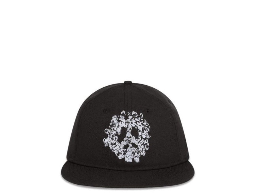Denim Tears peace Wreath SnapBack Cap Black