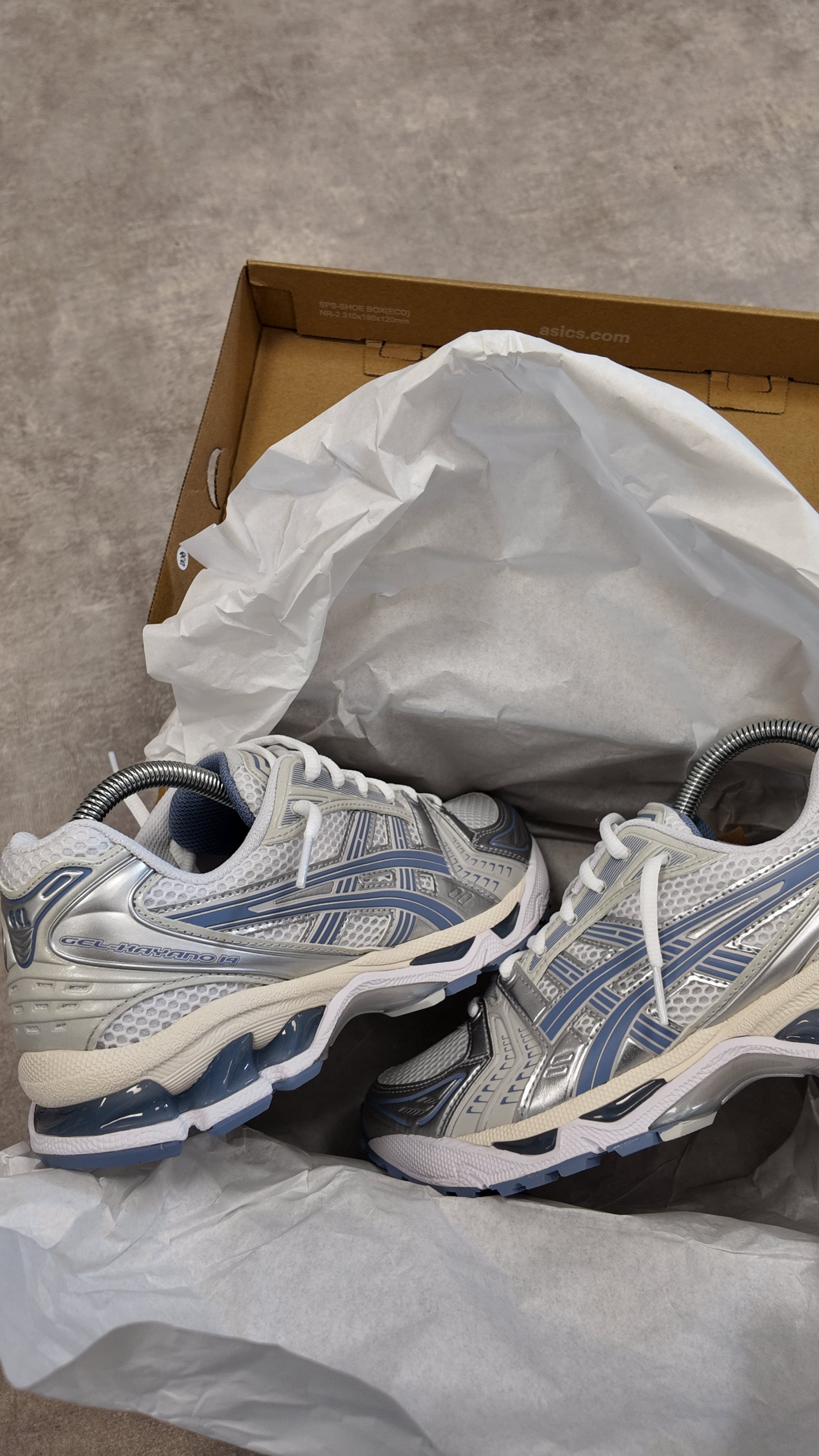 ASICS GEL-KAYANO 14 WHITE/LIGHT NAVY