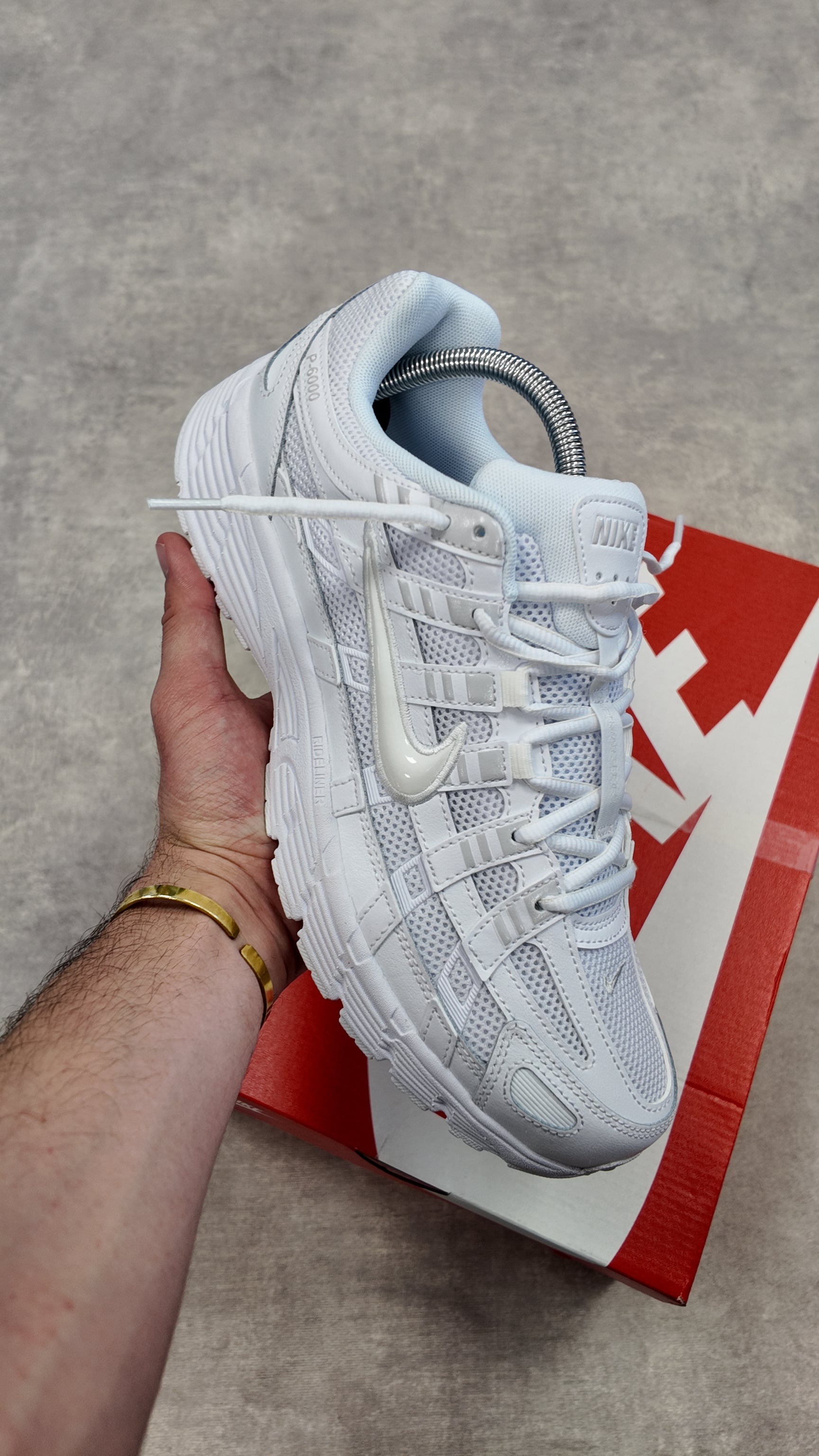 NIKE P-6000 TRIPLE WHITE