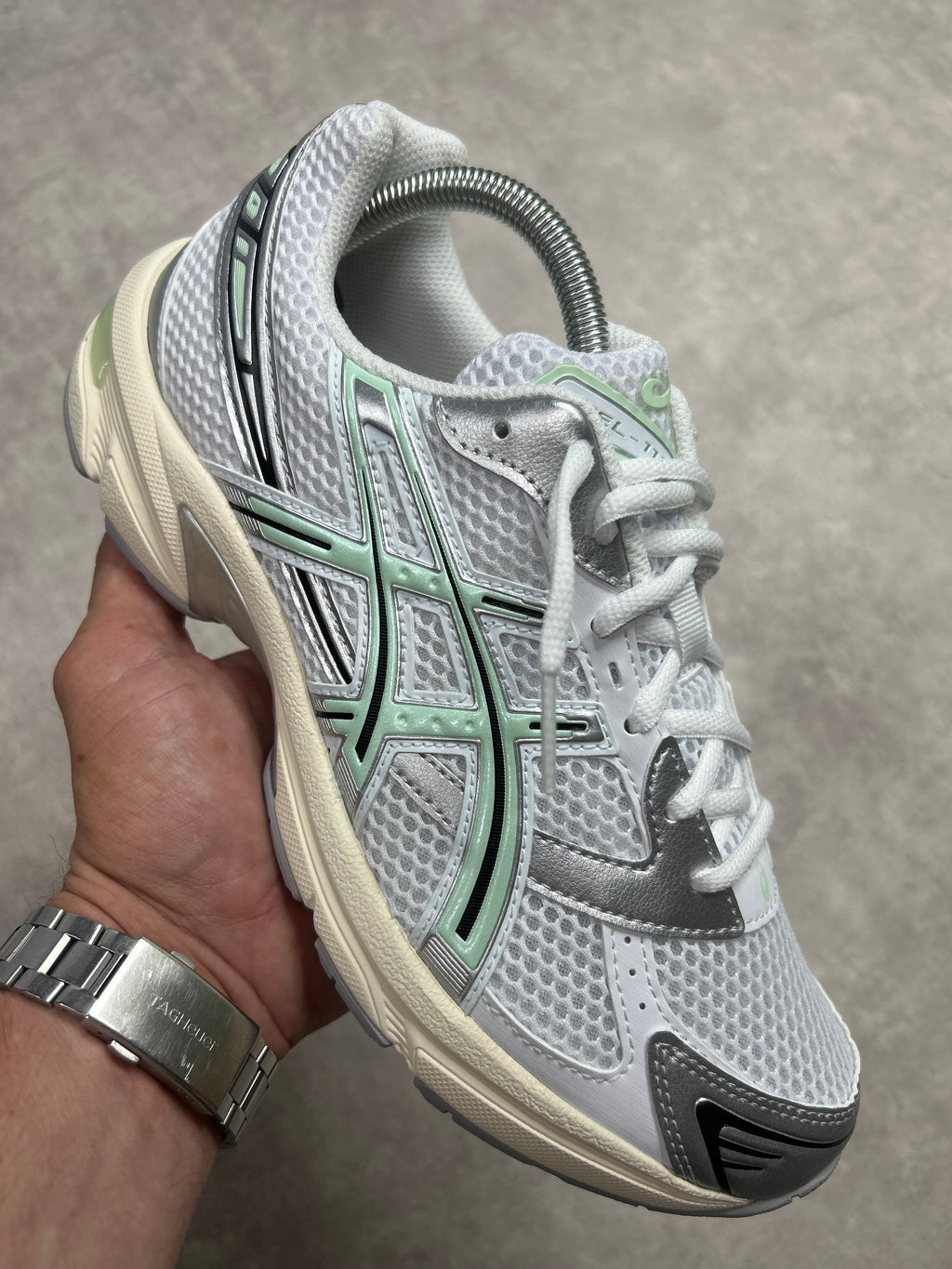 Asics Gel-1130 silver mint white