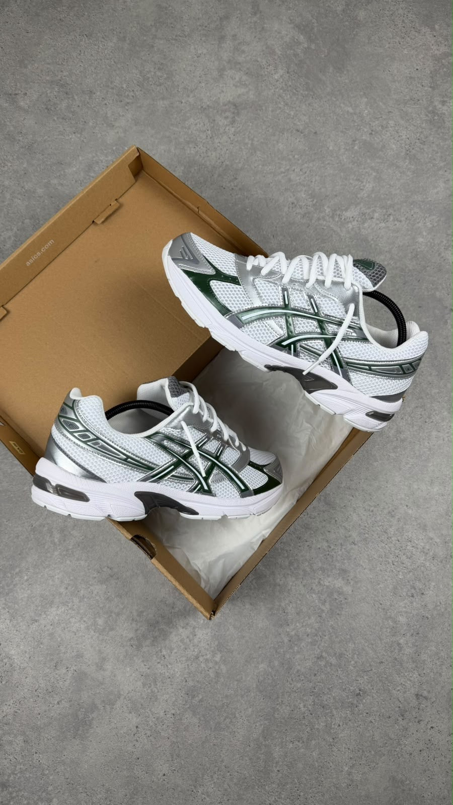 ASICS Gel-1130 – White / Forest Night