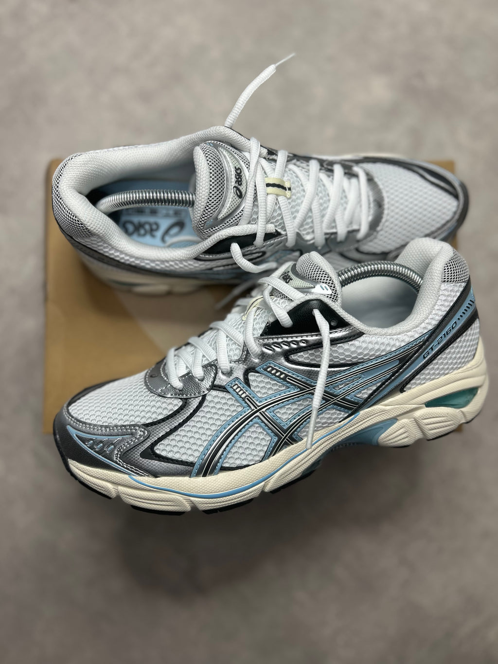 ASICS GT-2160 WHITE/blue/SILVER
