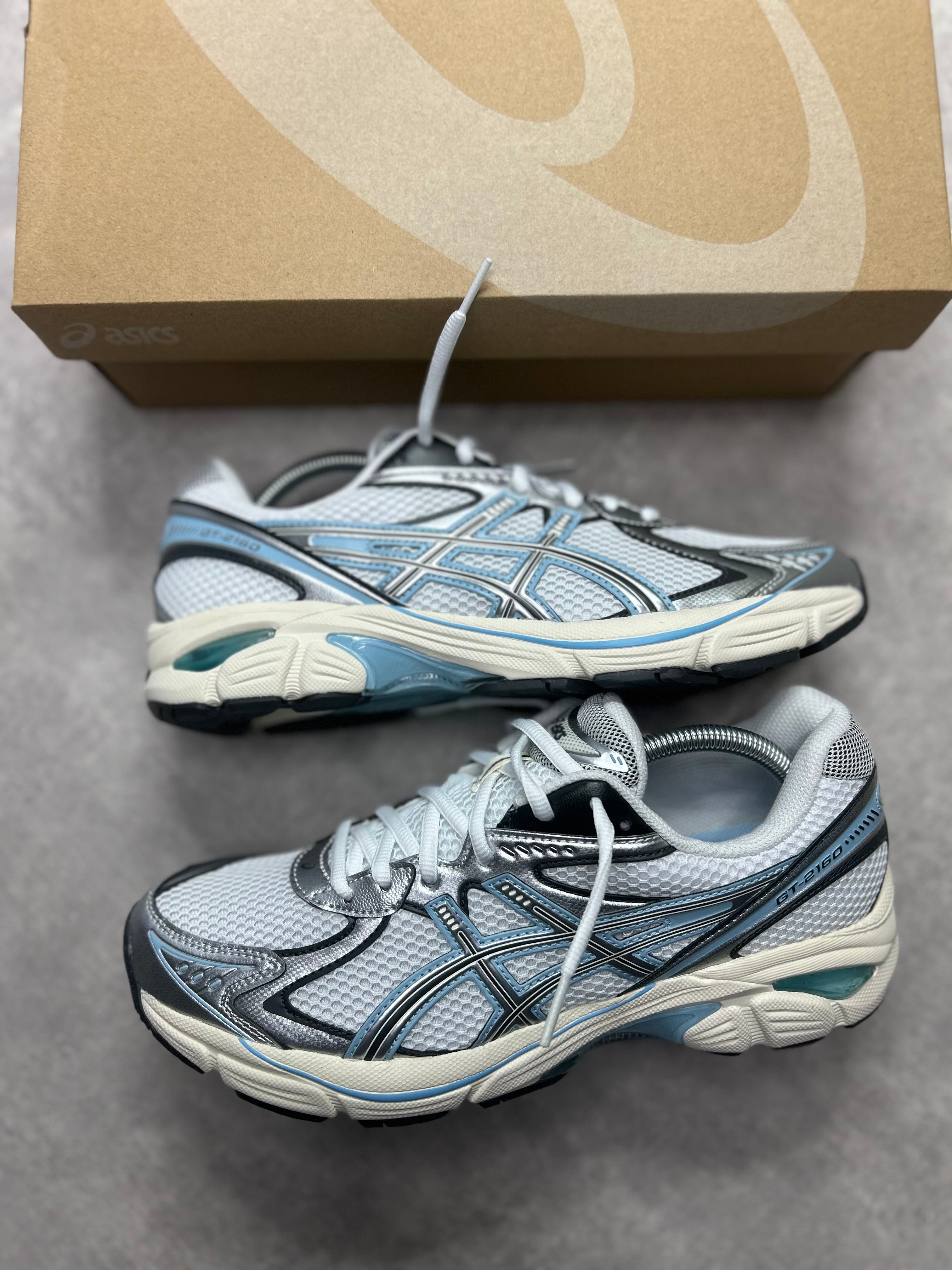 ASICS GT-2160 WHITE/blue/SILVER