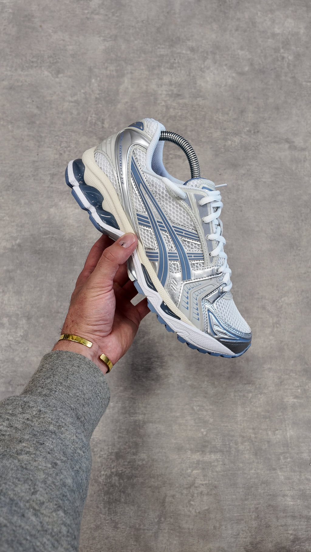ASICS GEL-KAYANO 14 WHITE/LIGHT NAVY