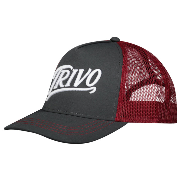 Trivo Signature Trucker Cap Burgundy Grey