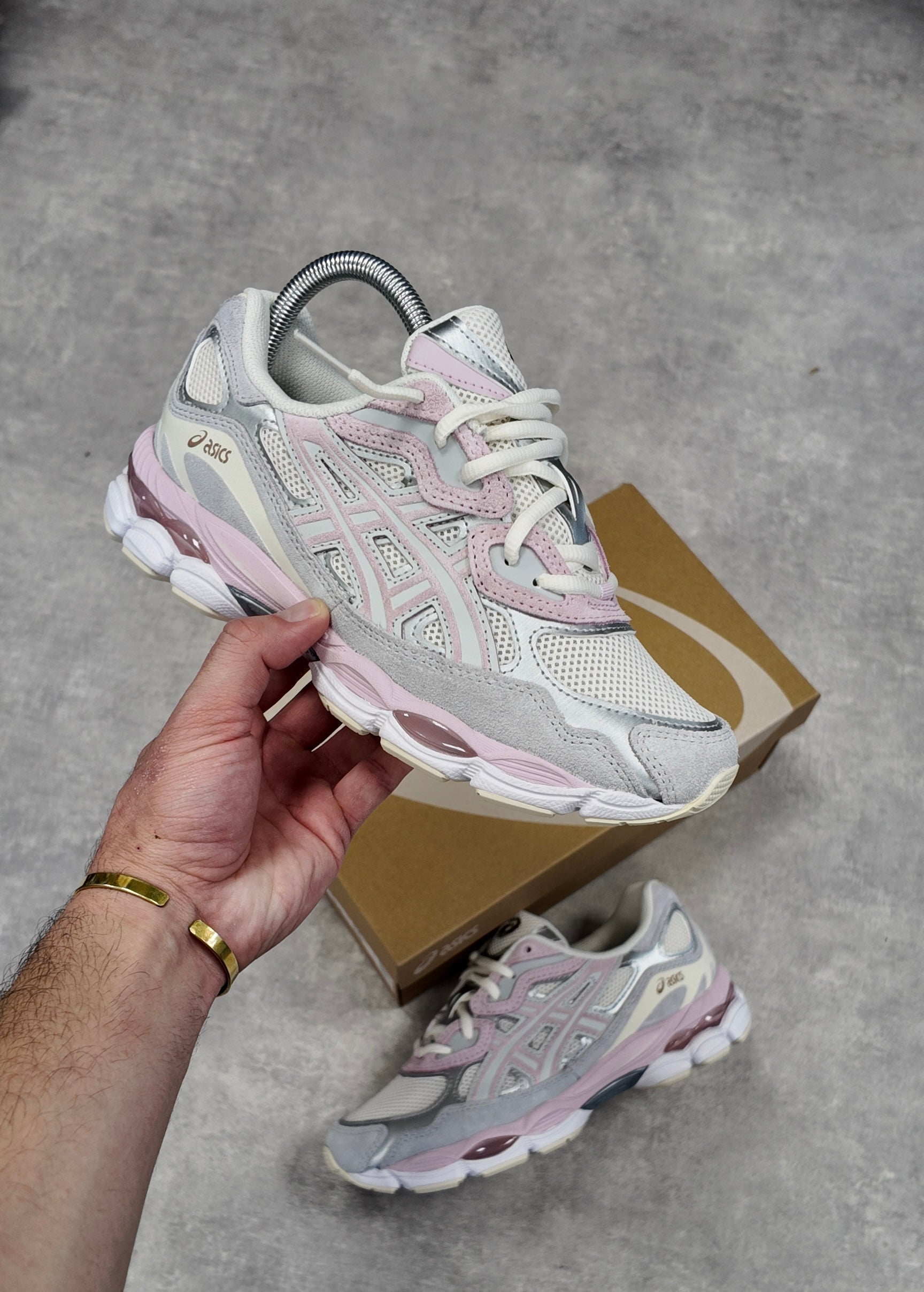 ASICS GEL-NYC CONCRETE/BARELY ROSE