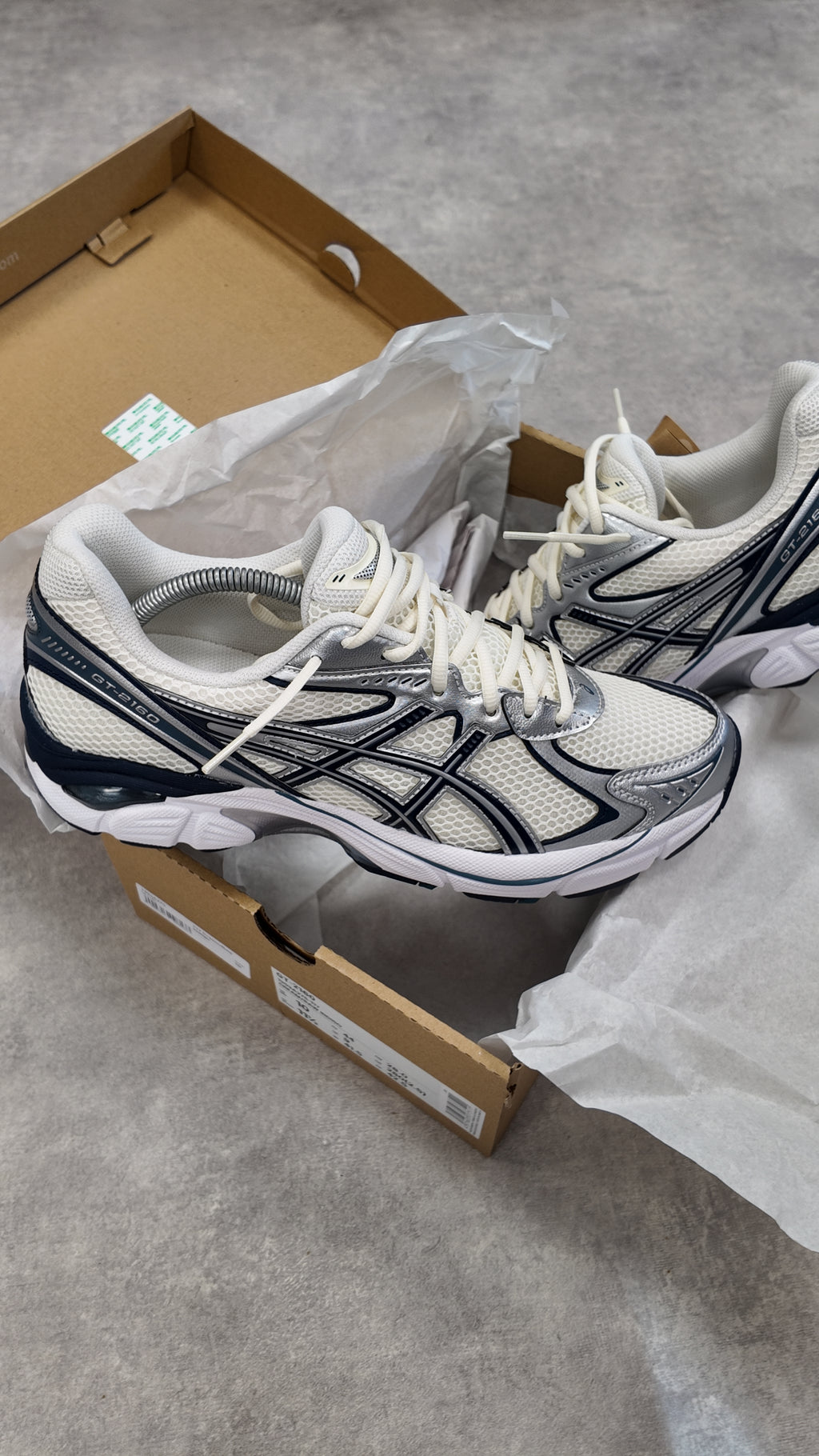 ASICS GT-2160 CREAM/RAW INDIGO