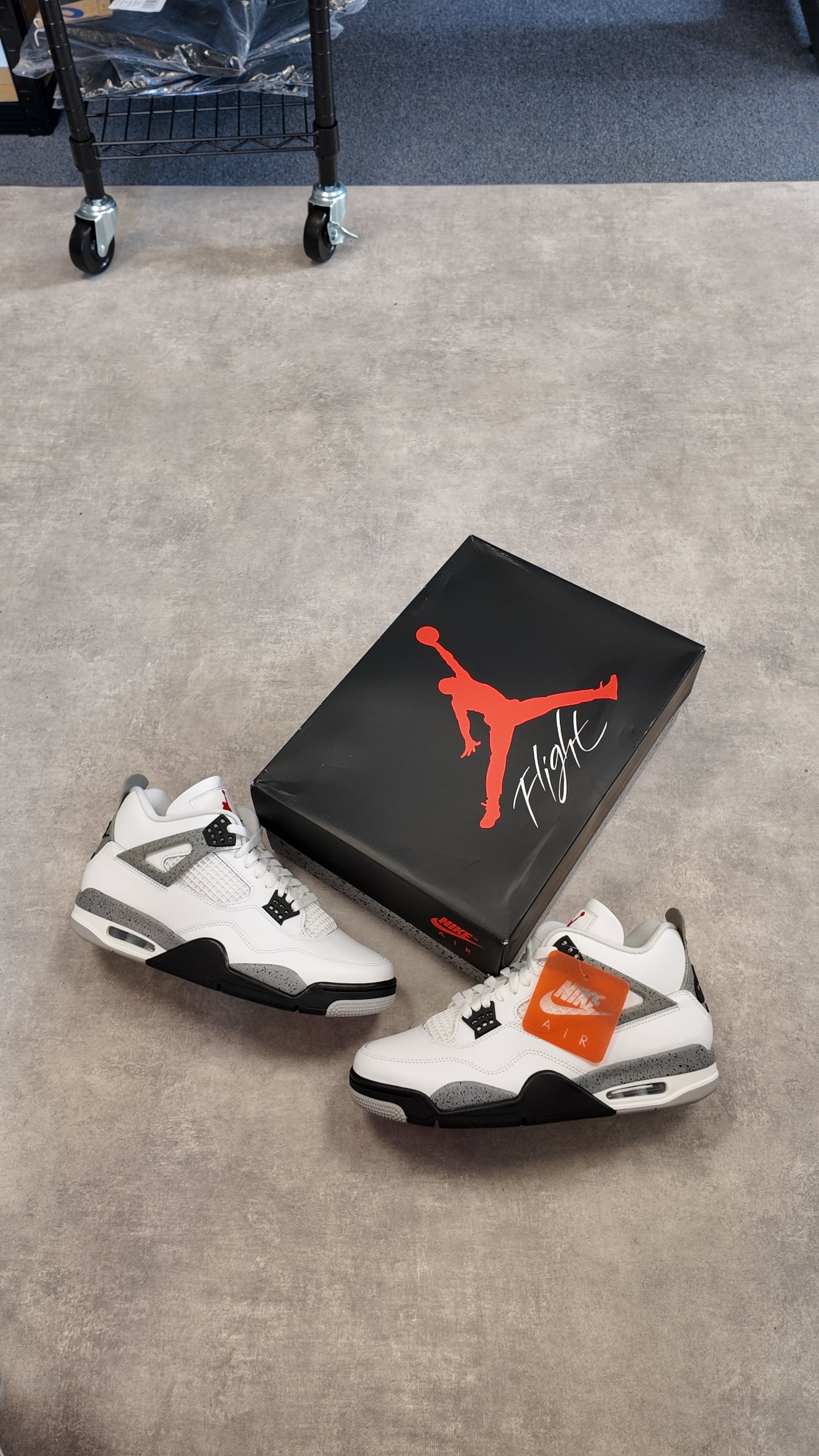 Air Jordan 4 white cement