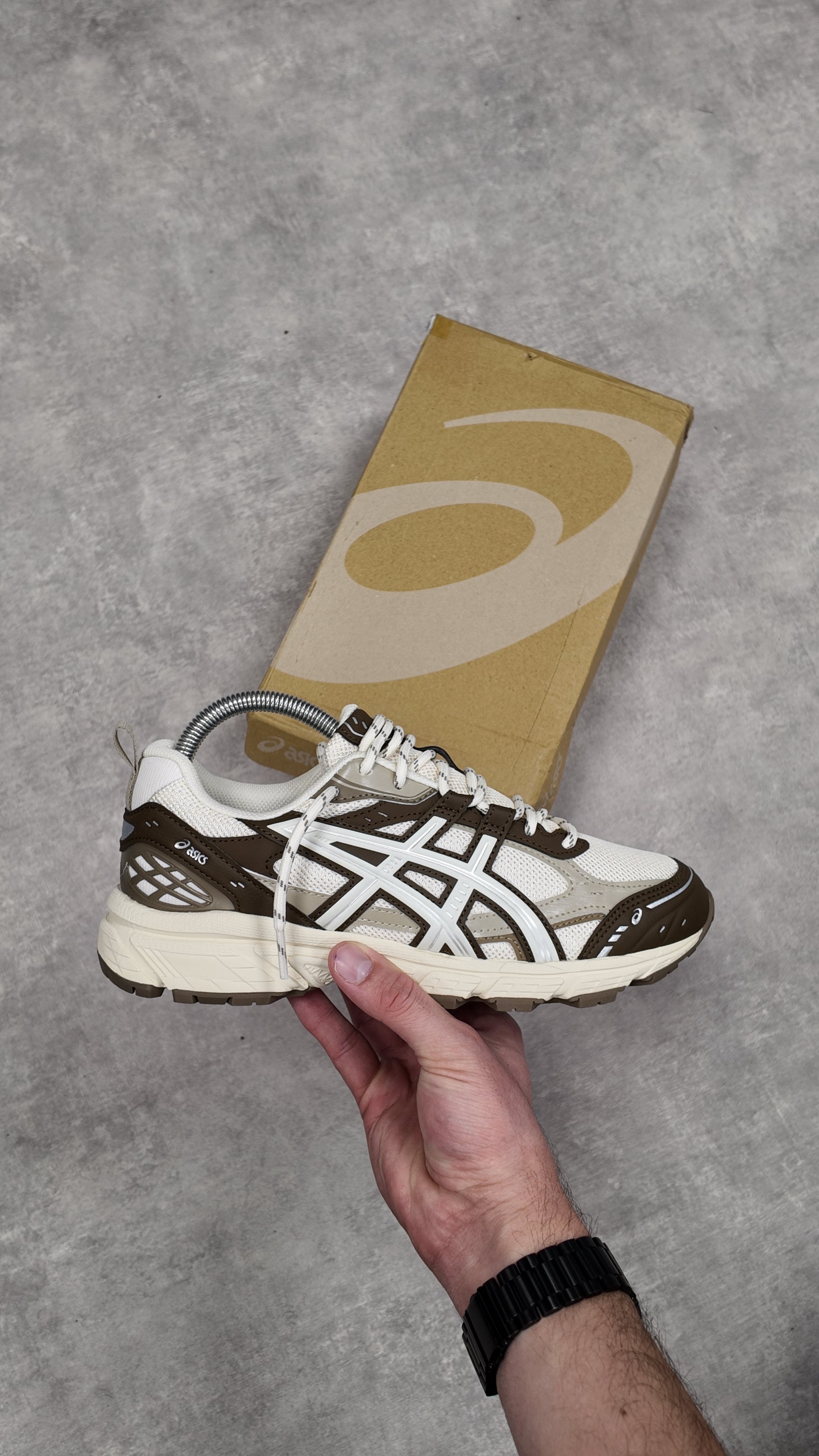 ASICS GEL-NUNOBIKI - CREAM/BROWN STORM