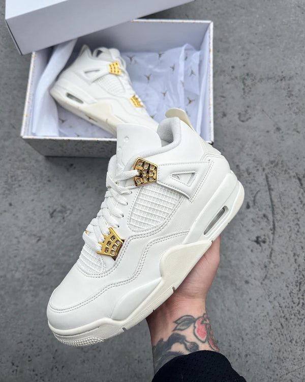 Air Jordan 4 Sail Metallic Gold