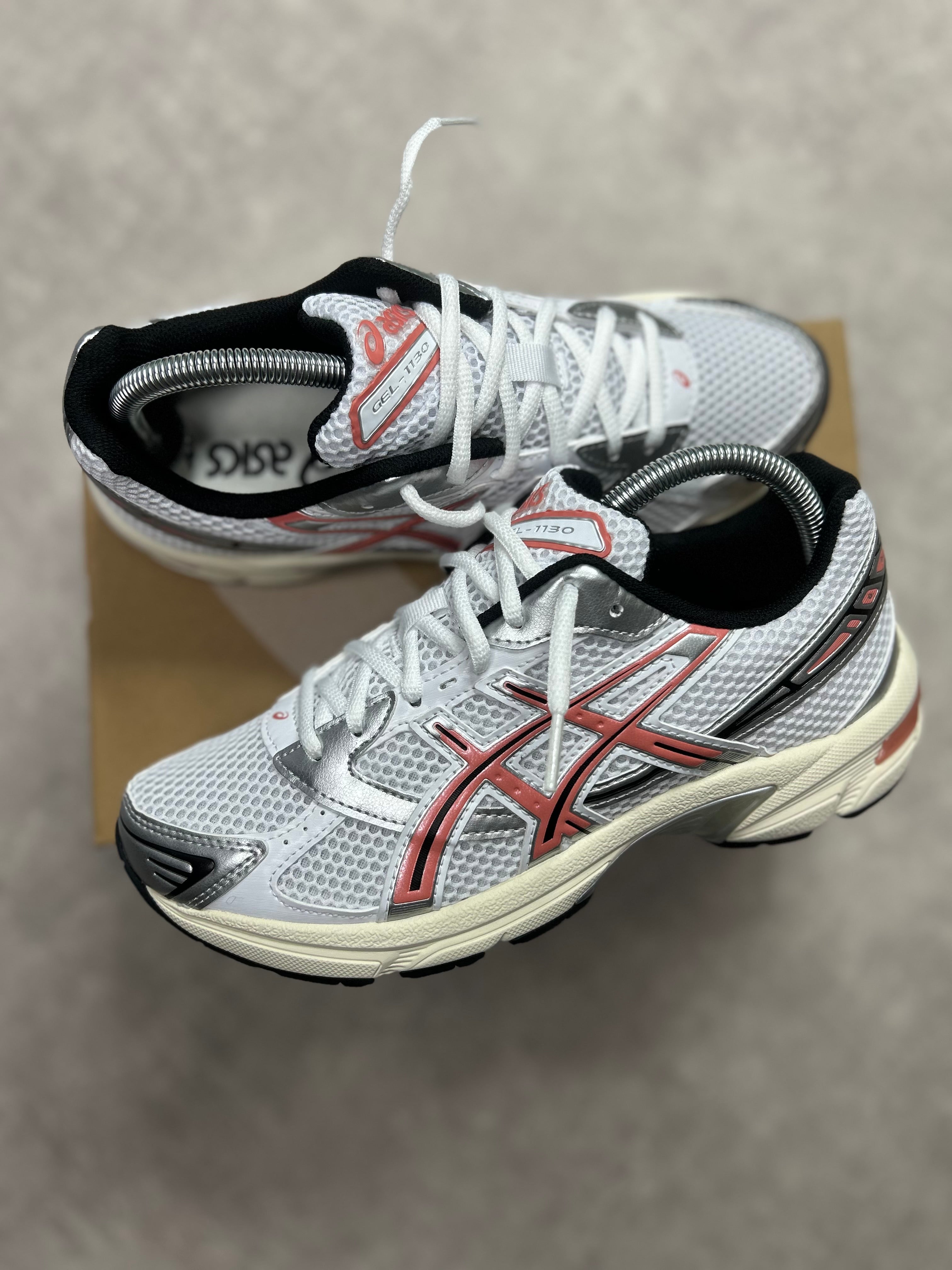 ASICS GEL-1130 White/ Desert Red