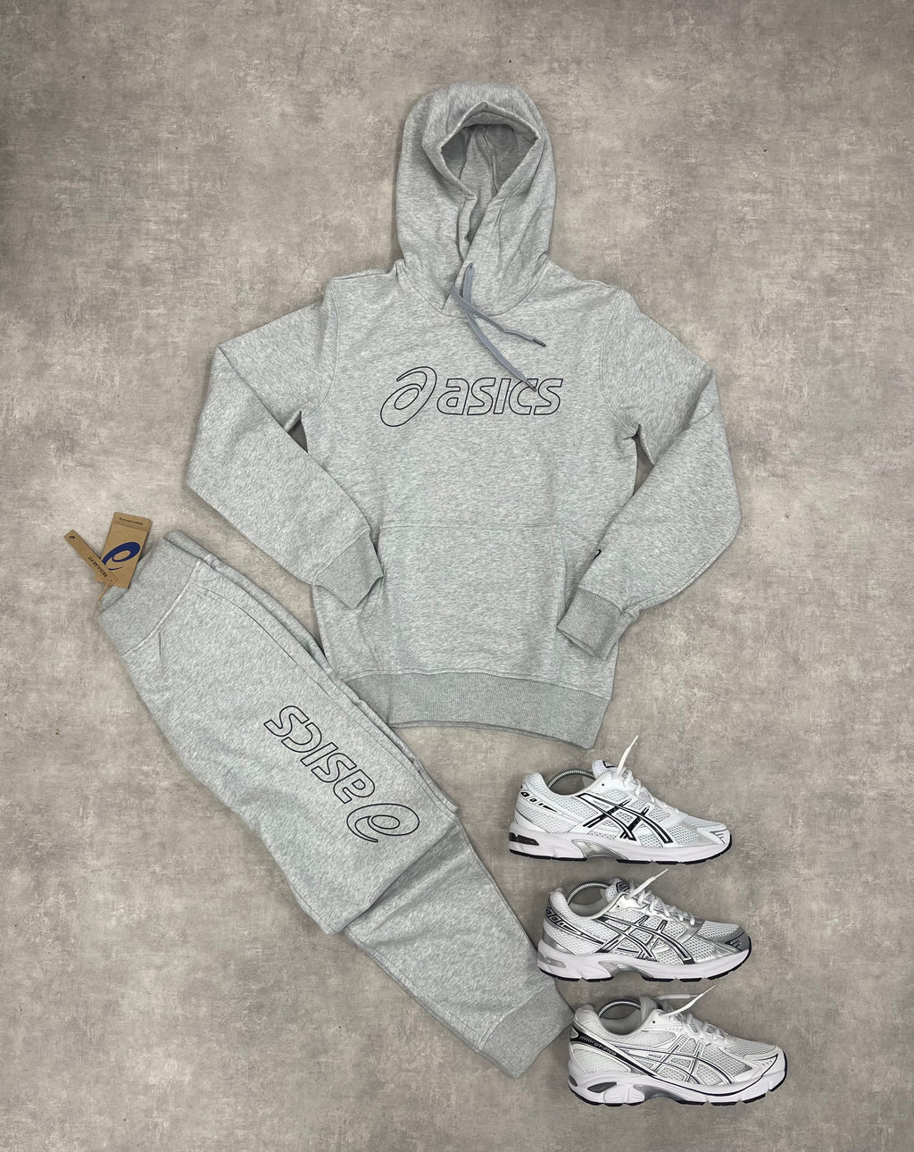 ASICS  LOGO SPORT HOODIE - GREY